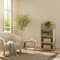 Household Essentials 39" Woven Paper Rattan Accent Shelf
